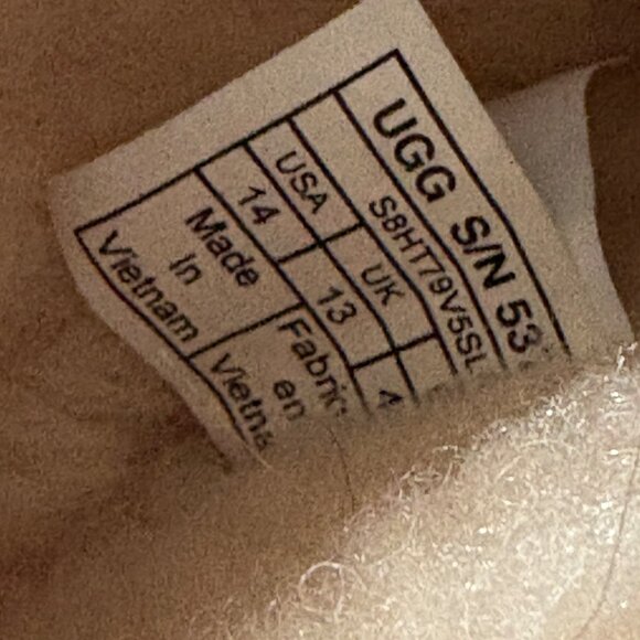 NWOT Mens UGG Ascot Leather Slippers Black Sheepskin Indoor/Outdoor Sole 14 - Picture 8 of 12